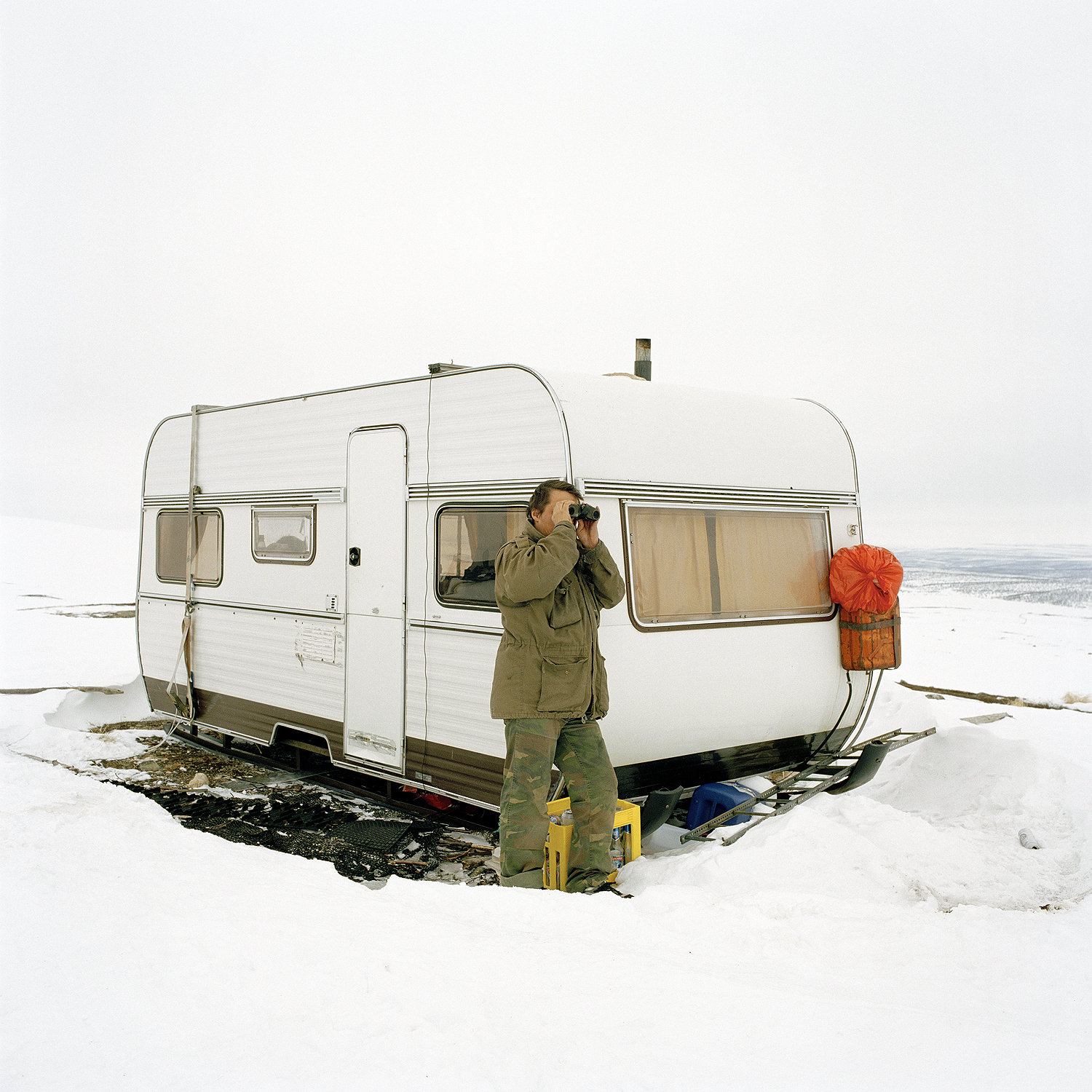 Simon Ailo watching his herd, 2005